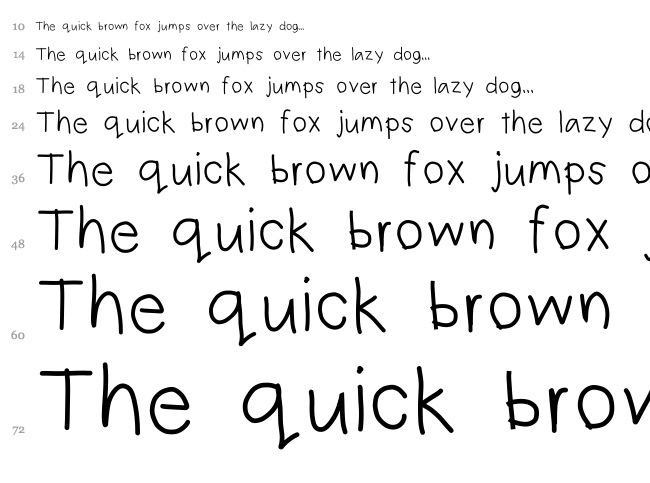 Geo Upsidedown font waterfall